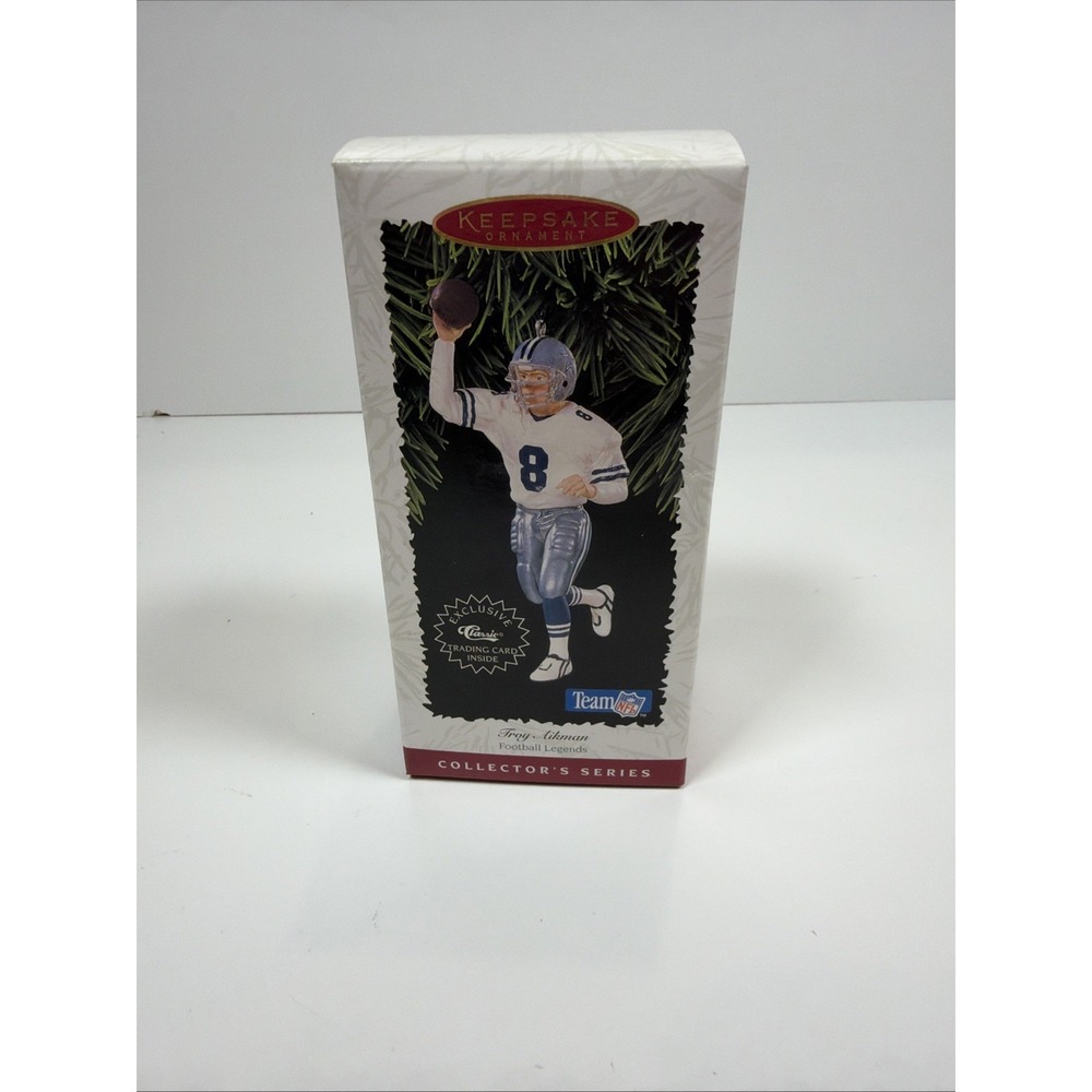Hallmark Keepsake Ornament 1996 NFL Football Legends Dallas Cowboys TROY AIKMAN